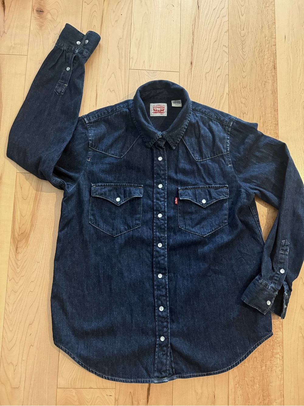Levi's Indigo Denim Western Snap-Front Shirt